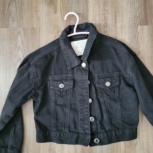 Girls Cropped Jean Jacket